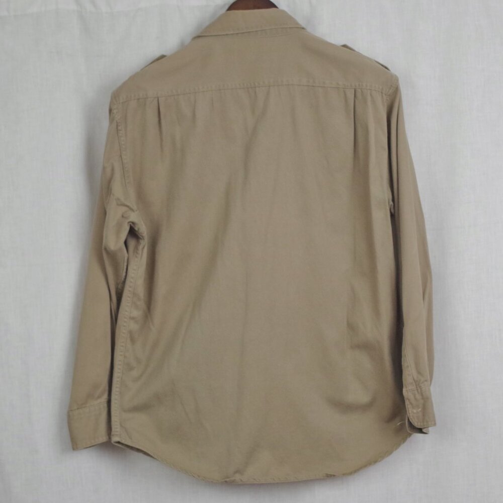 Fieldmaster Vintage Khaki Safari Style Shirt Medium - Picture 5 of 6